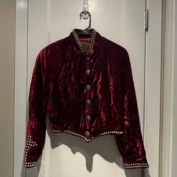 VINTAGE Double D Ranch Jacket & Skirt Suit in Red (Size S & XS) - Picture 2 of 7